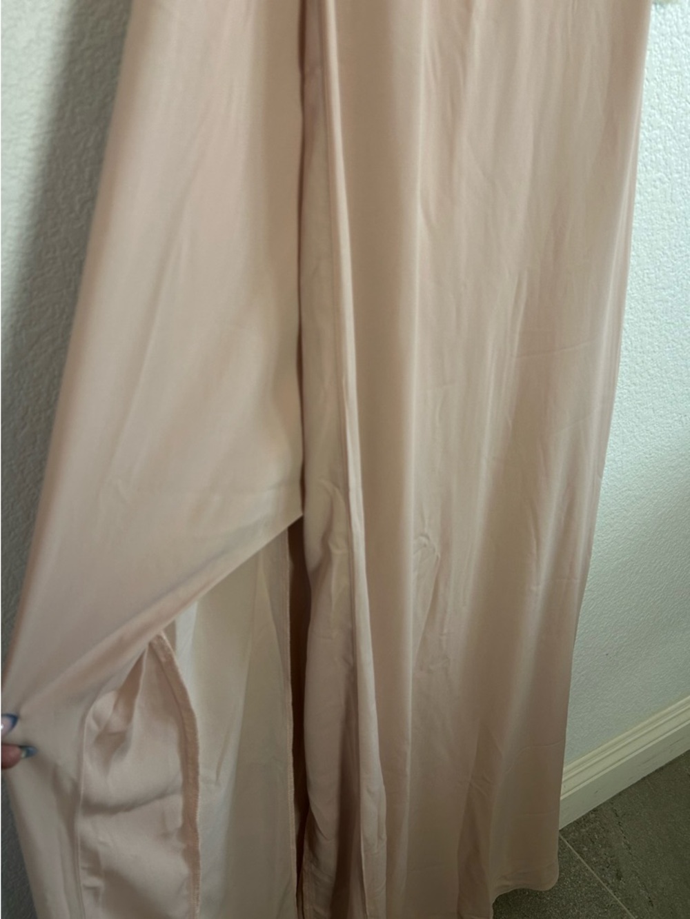 SHOW ME YOUR MUMU Shannon One Shoulder Dress Dusty Blush Crisp Bridesmaid Sz S - Picture 11 of 16